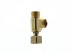 Brass adapter for stop valve, 1/4" compression,