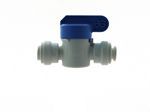 John-Guest Ball-Valve, 1/4" tube x 1/4" tube,