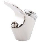 Polished stainless steel push button bubbler valve