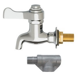 PCP self-closing, plain end, bib faucet, lead-free